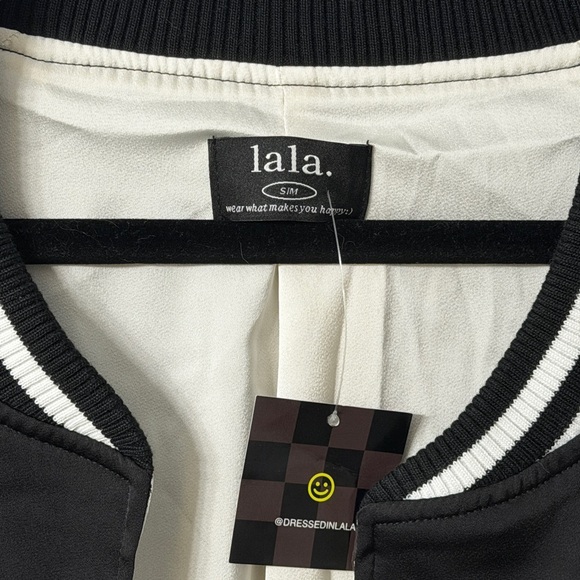 Dressed in LALA Take Up Space Kimono Bomber in Black. With Tiger graphic. NWT. - Picture 6 of 14